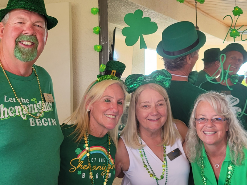 St. Patrick's Day party at Myakka River Motorcoach Resort